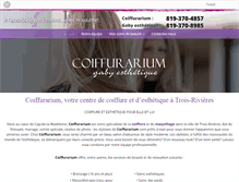 Tablet Screenshot of coiffurarium.com